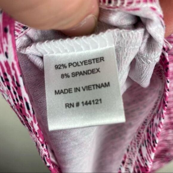 Bette & Court Pink Athletic Print Golf Pull Over - Picture 9 of 10